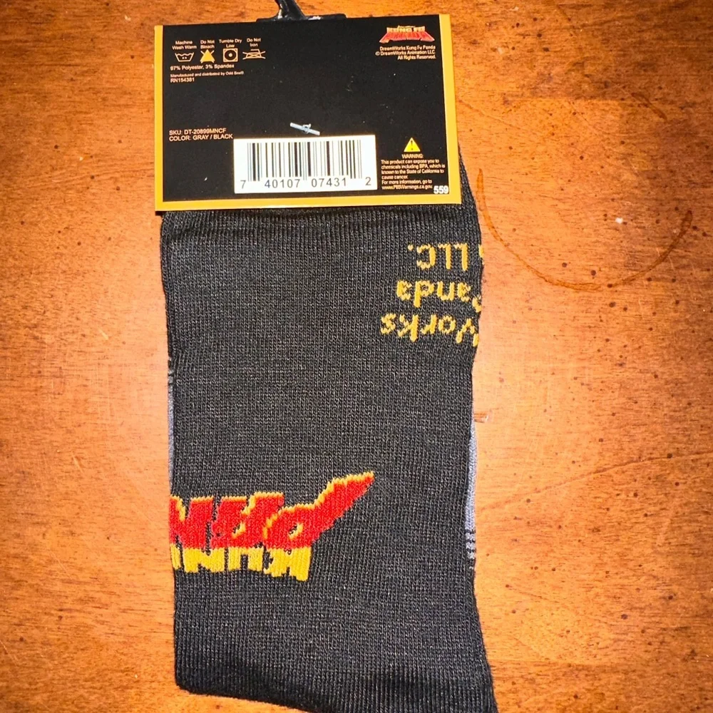 🌵3/$15 Kung Fu Panda novelty crew socks (see description)